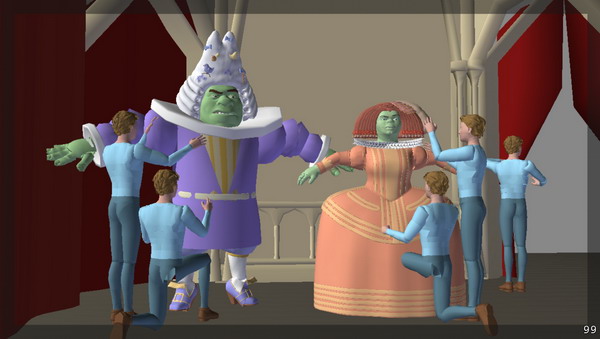 Les personnages de shrek 3