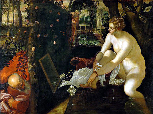 Tintoret - "Suzanne et les vieillards" - vers 1555-1556