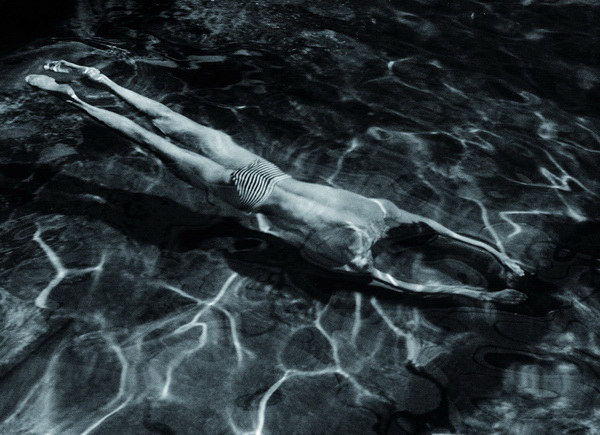 Nageur sous l'eau, 1917.