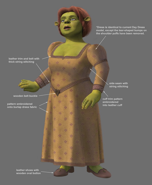 Pixelcreation Shrek 3 Design 02 Shrek3 design fiona house dress