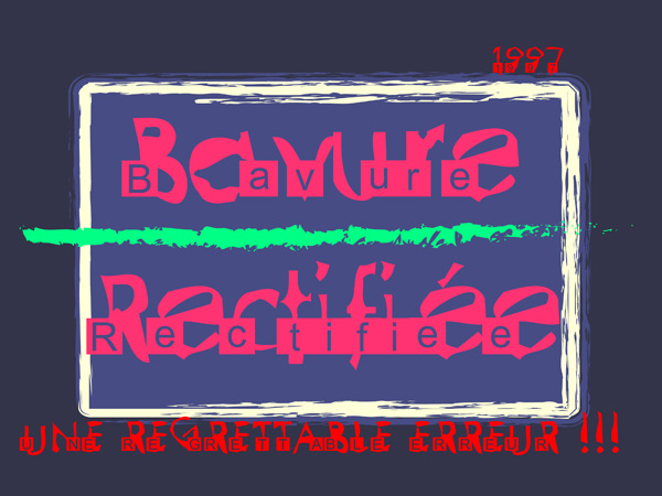 bavure réctifiée