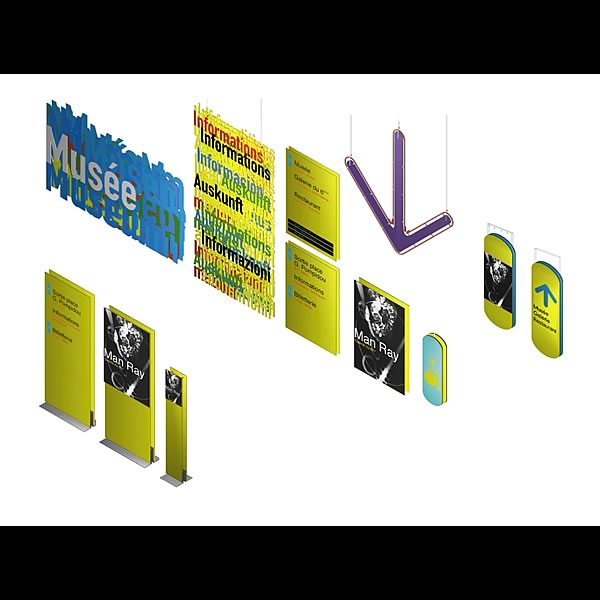 Identité visuelle et signalétique du Centre Pompidou