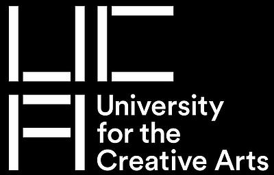 Identité visuelle d'University for Creative Arts par Spin studio